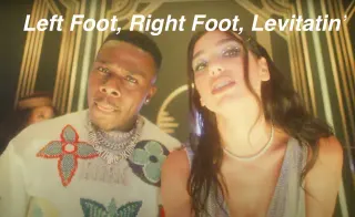 Left Foot, Right Foot, Levitatin' / Dua Lipa With DaBaby meme card, common rarity