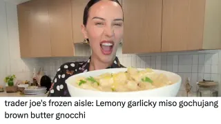Lemony Garlic Miso Gochujang Brown Butter Pasta meme card, common rarity