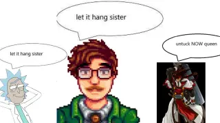 Carte meme Let It Hang, Sister / Untuck Now, Queen, rareté commune