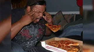 Levitating Pizza / Pizzakinesis meme card, common rarity