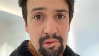 Carte meme Lin-Manuel Miranda Lip Bite, rareté rare