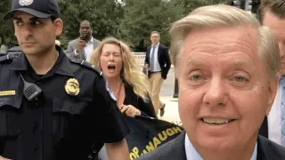 Lindsey Graham DGAF meme card, common rarity