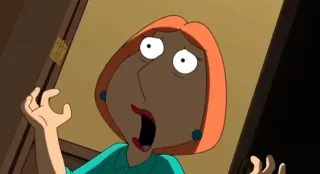 Carte meme Lois Screams ’Peter’, rareté commune