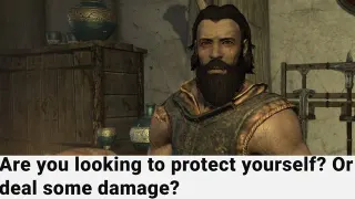 Looking to Protect Yourself, Or Deal Some Damage? meme card, common rarity