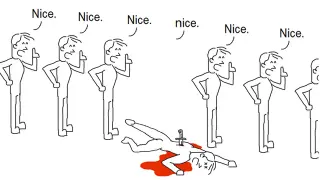 Lowercase "nice." Downvotes meme card, common rarity