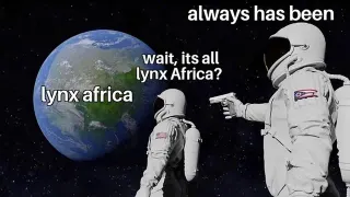 Lynx Africa meme card, common rarity