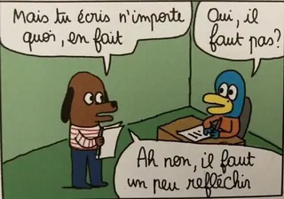 Carte meme Tu écris n'importe quoi, rareté rare