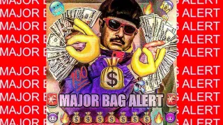 Major Bag Alert meme card, common rarity