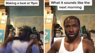 Making A Beat At 11 PM meme card, common rarity