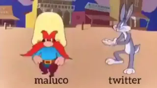 Maluco Dançando E Twitter Batendo Palma / Crazy Guy Dancing And Twitter Clapping... meme card, common rarity