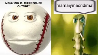 Mama I'm A Criminal meme card, rare rarity
