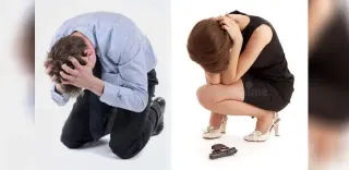 Carte meme Man And Woman Crouching, rareté commune