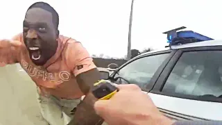 Man in "Buffalo" Shirt Charging meme card, common rarity