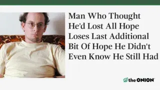 Man Loses Last Bit Of Hope meme card, common rarity
