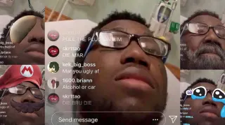 Carte meme Mar Hospital Bed Instagram Live Edits, rareté rare