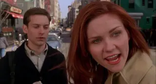 Mary Jane Defending Peter Parker meme card, common rarity
