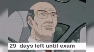 Me 24 Hours Before the Exam meme card, common rarity