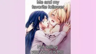 Carte meme Me And My Favorite Follower Not Telling You Who It Is Tho, rareté commune