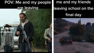 Me and My People Are Leaving meme card, common rarity