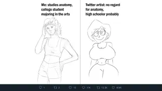 Me: Studies Anatomy, College Student Majoring in the Arts meme card, common rarity