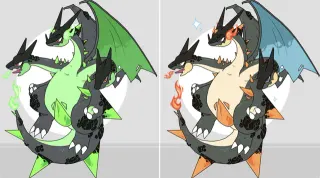 Mega Charizard Z meme card, common rarity