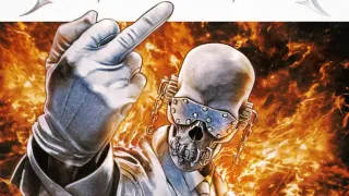 Megadeth "I Don't Care" Single Cover / Middle Finger Skeleton meme card, common rarity