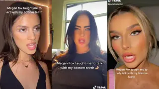 Megan Fox Teeth Trend meme card, common rarity