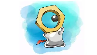 Meltan meme card, common rarity