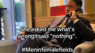 Men In Women Fields / Men In Female Fields meme card, common rarity