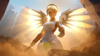 Mercy Offers a Hand meme card, common rarity