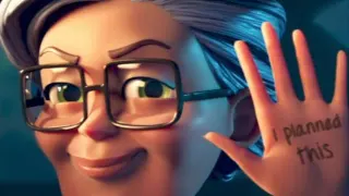 Merge Mansion Grandma's "I Planned This" meme card, common rarity