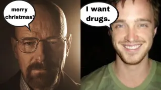 Merry Christmas / I Want Drugs meme card, common rarity