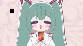 Mesugaki Miku / Mimukauwa Nice Try meme card, common rarity