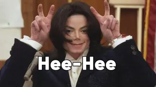 Michael Jackson Hee Hee / HeHe meme card, common rarity