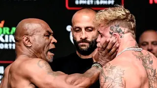 Mike Tyson Slapping Jake Paul meme card, common rarity