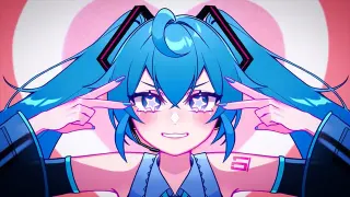 Miku Miku Beam meme card, common rarity