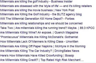 "Millennials Are Killing..." meme card, rare rarity