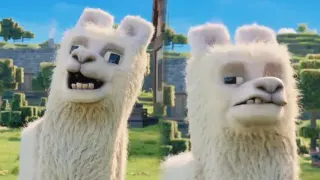 Carte meme Minecraft Movie Llama, rareté commune