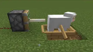 Minecraft Sheep Fricker Machine meme card, common rarity