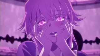 Mirai Nikki Yandere Face meme card, epic rarity