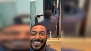 Mirror Gun Selfie meme card, common rarity