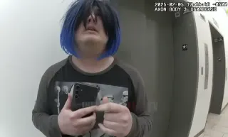 Misgendered Student Turns Violent Bodycam Video meme card, common rarity