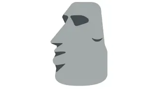 Moai Emoji meme card, epic rarity