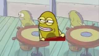 ModCheck / SpongeBob Fish Turns Around meme card, common rarity