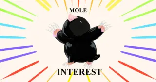 Mole Interest meme card, common rarity