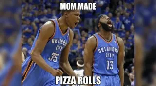 Mom Made Pizza Rolls meme card, common rarity