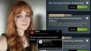 Mommy Wants the New Dune Game Please meme card, common rarity