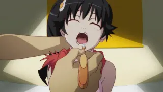 Monogatari Toothbrush Scene meme card, common rarity