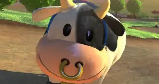 Carte meme Moo Moo Meadows Cow, rareté commune