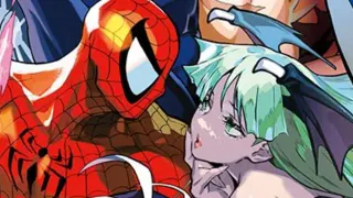 Carte meme Morrigan x Spider-Man, rareté commune